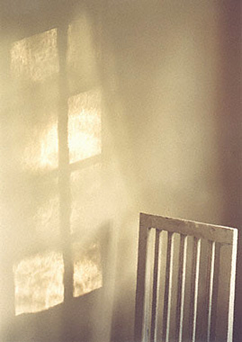 Morning impression of a chair